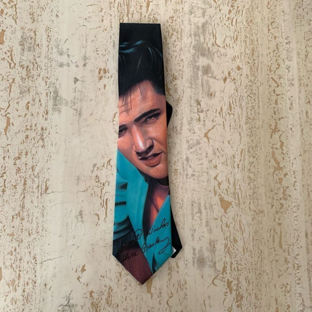 👔“Best Wishes” - Elvis  Ralph Marlin tie